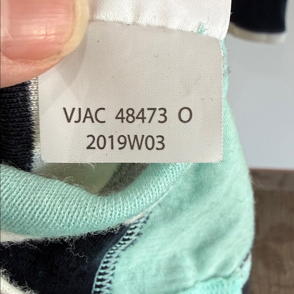 9-Helly Hansen Women's Striped Jersey - Dark Blue, Gray, White, and Turquoise - Picture 11 of 14